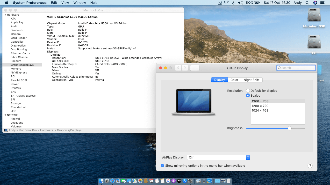 Lenovo Thinkpad X250 6th [Broadwell   Intel HD 5500]   OpenCore 8